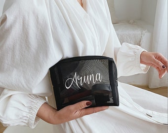 Personalised cosmetic bag gift for her,personalized makeup bag,File storage bag, bridesmaid gift bag ,Mother's Day Gift,Travel storage bag