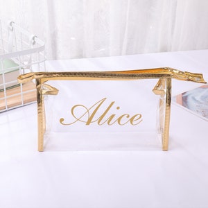 Junggesellinnenabschied, Brautjungfer Geschenk, Strandhochzeits-Geschenk. Klare Reisetasche, Sommerferien, personalisierte Make-up-Tasche, Hang over Kit Bag