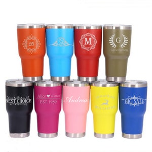 16 Farben personalisierter 30 Unzen Urlaubsbecher, kundenspezifischer Reisebecher, Laser gravierter Becher, Edelstahlbecher, Isolierbecher, Strandbecher