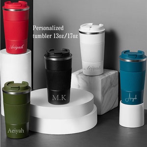 Personalized 17oz/13oz Coffee cup Travel coffee mug Insulated stainless steel cup Reusable travel mug  ,Father&#39;s Day Gift,teacher gifts