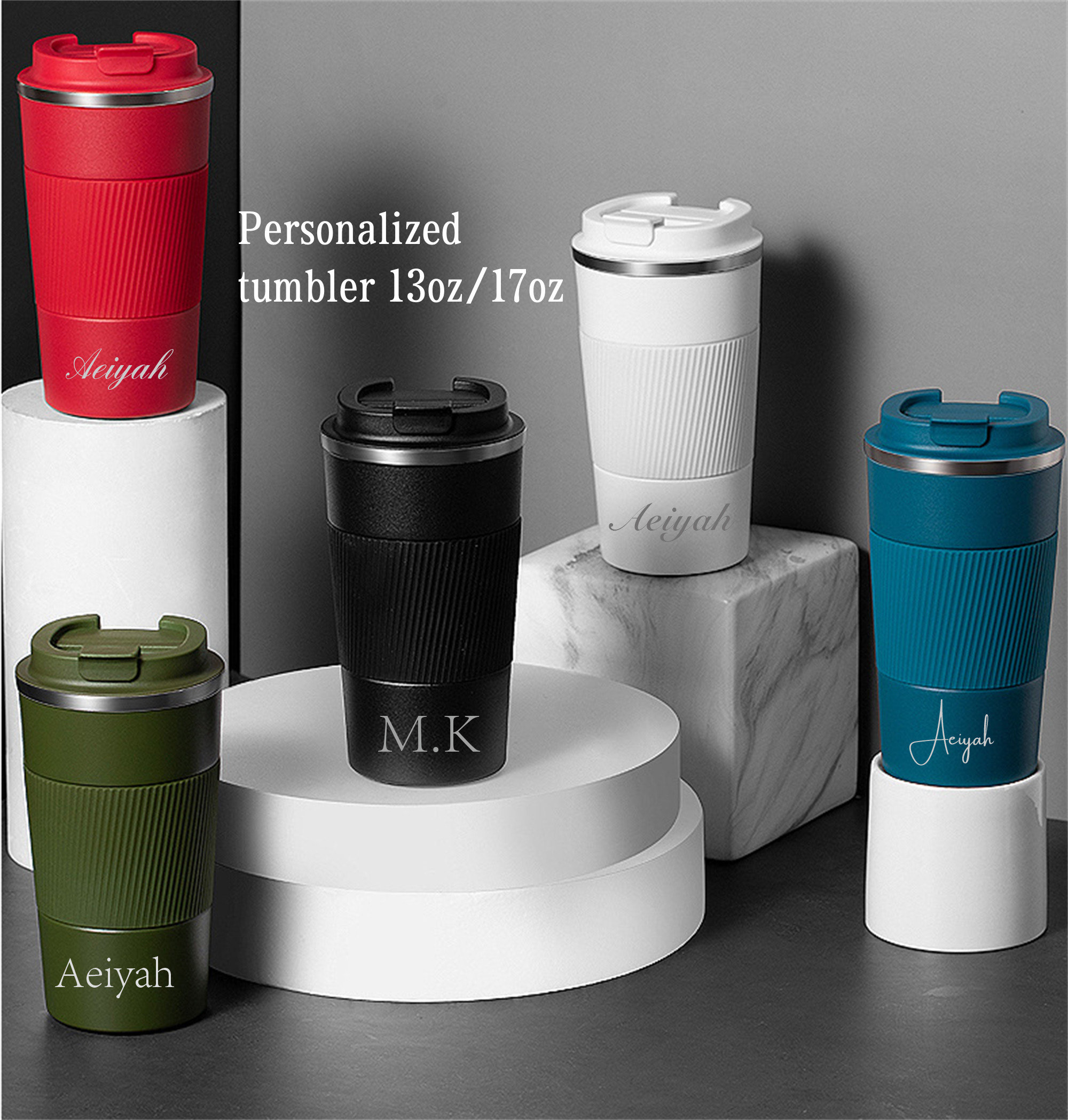personalised reusable travel mug