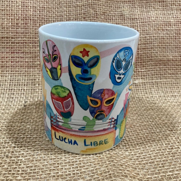 Lucha Libre Themed Mug - Mexican Pride Collection - 12oz or 15oz