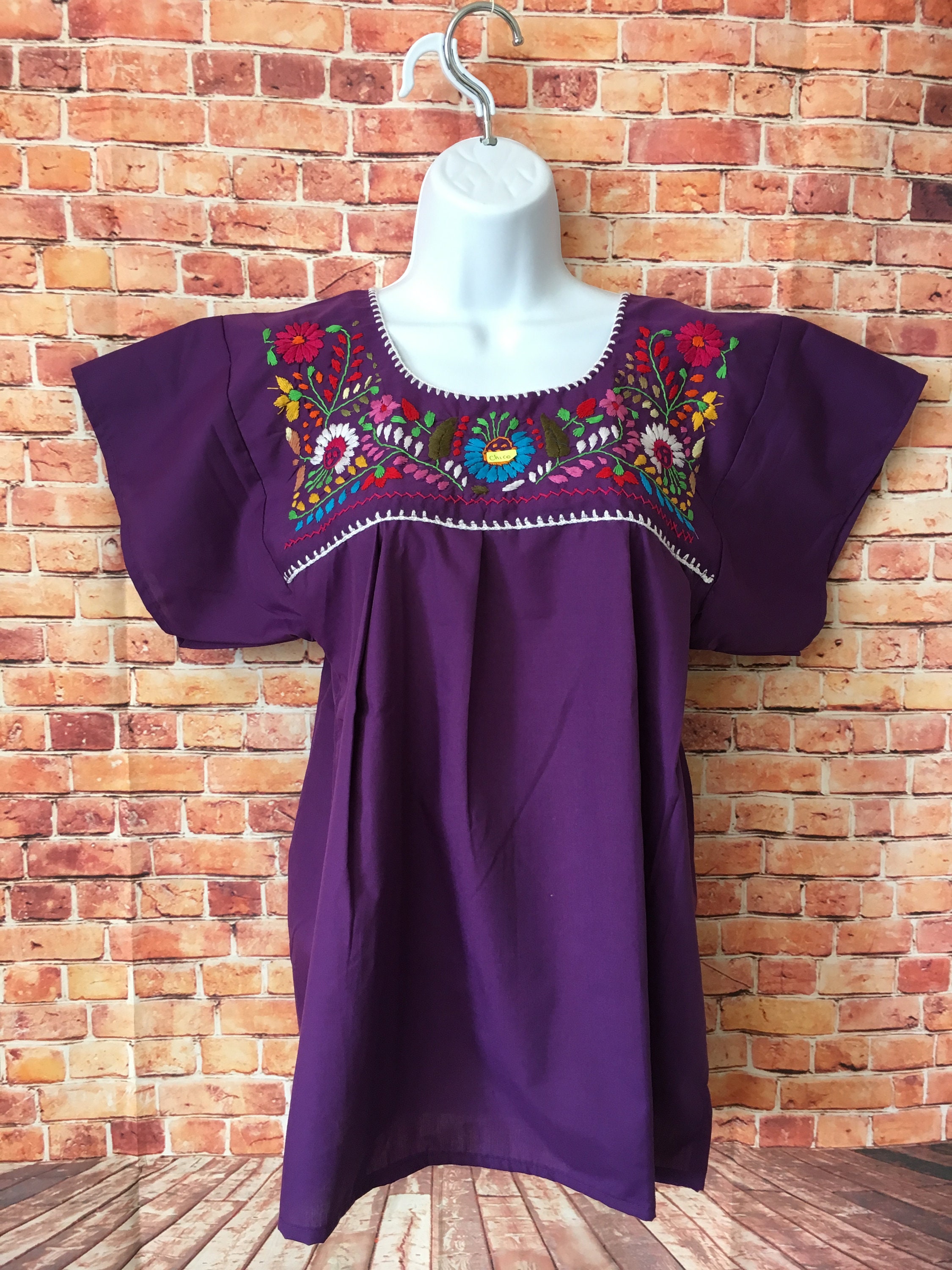 Embroidered Mexican Shirt Small puebla Style - Etsy