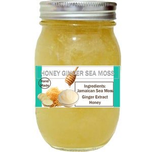 Honey Ginger Jamaican Sea Moss Gel