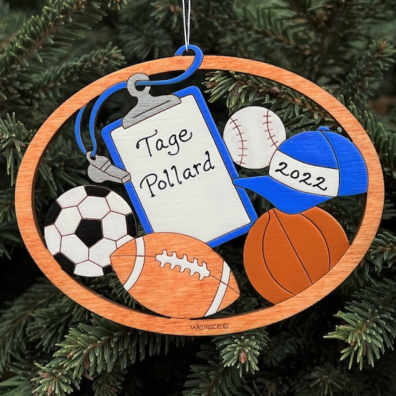 Multi sport christmas ornament Clearance