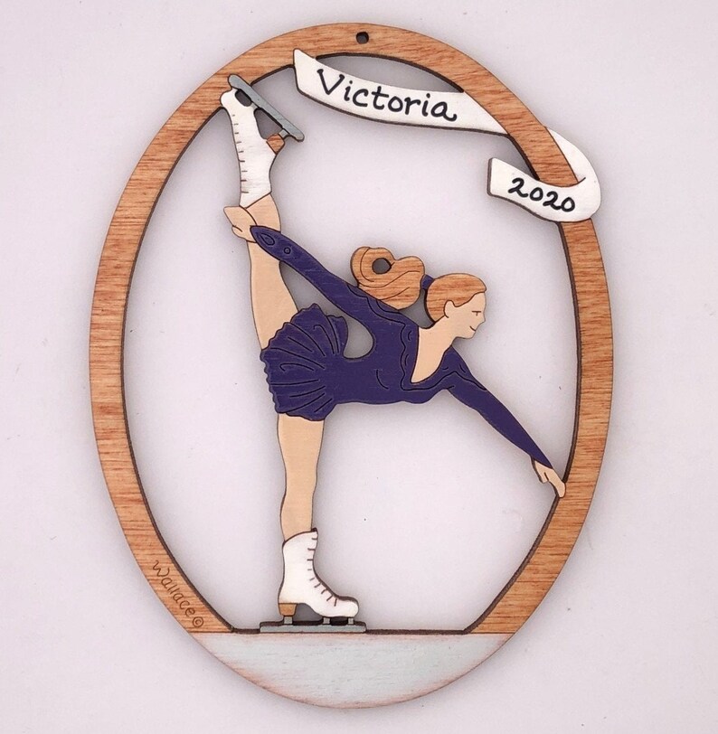 Personalized Figure Skater Christmas Ornament With Custom Etsy