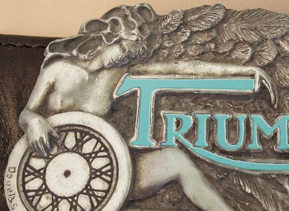 TRIUMPH MOTORCYCLE BELT BUCKLES