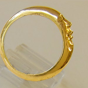 Moon ring wedding ring. A new moon and a new beginning.