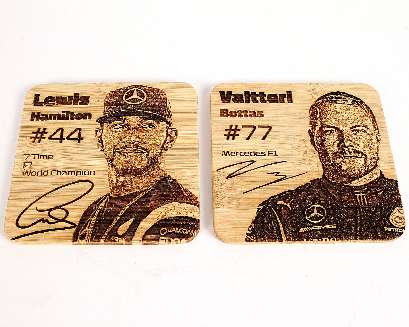 Formula 1 Driver Coasters F1 Gift Lewis Hamilton Gift Etsy UK