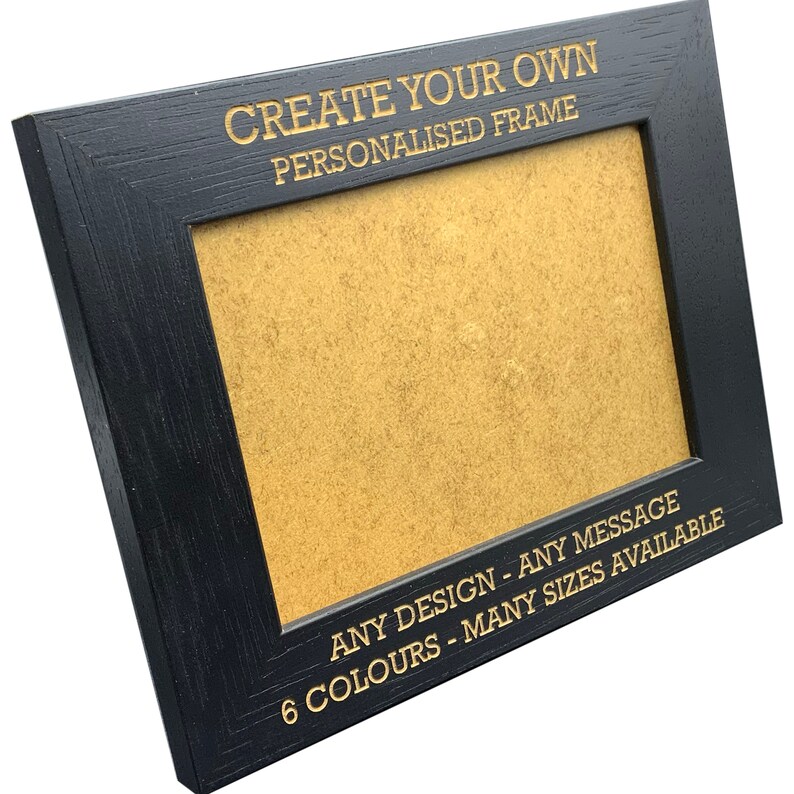 Personalised Photo Frame Create Your Own Personalisation 6 Etsy UK