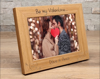 Personalised Valentines Photo frame - Be my Valentine (EF28)