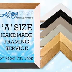 A1, A2, A3, A4, A5, A6 Size Wooden Picture Frames, Photo Frame, Poster Frame image 1