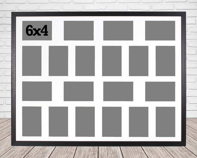 Multi Aperture Photo Frame. Holds 20 6x4 Photos. Etsy UK