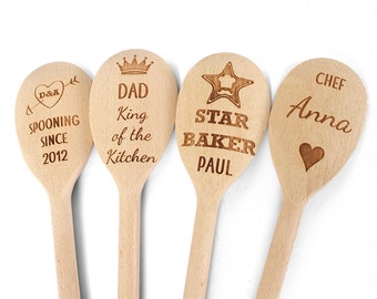 Personalised Wooden Spoon - 7 designs to choose from plus a create your own design