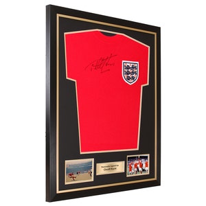 DIY football shirt frame, complete with 2 photo apertures and a metal textbox image 4