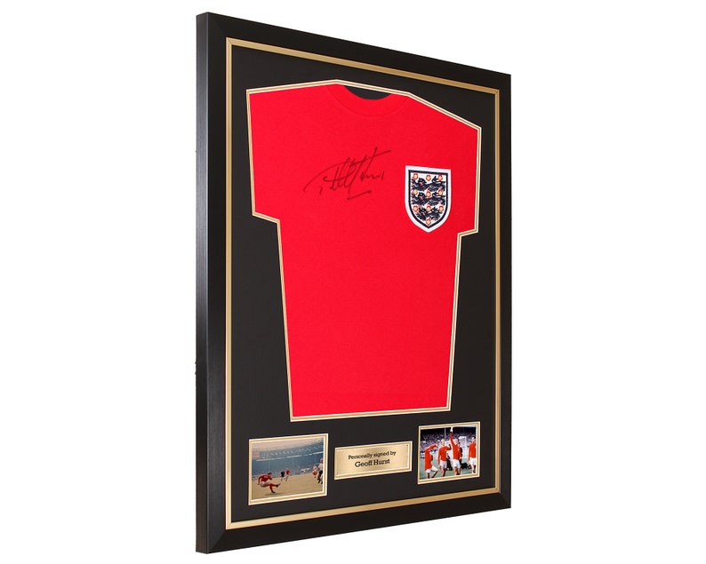 DIY football shirt frame, complete with 2 photo apertures and a metal textbox image 4