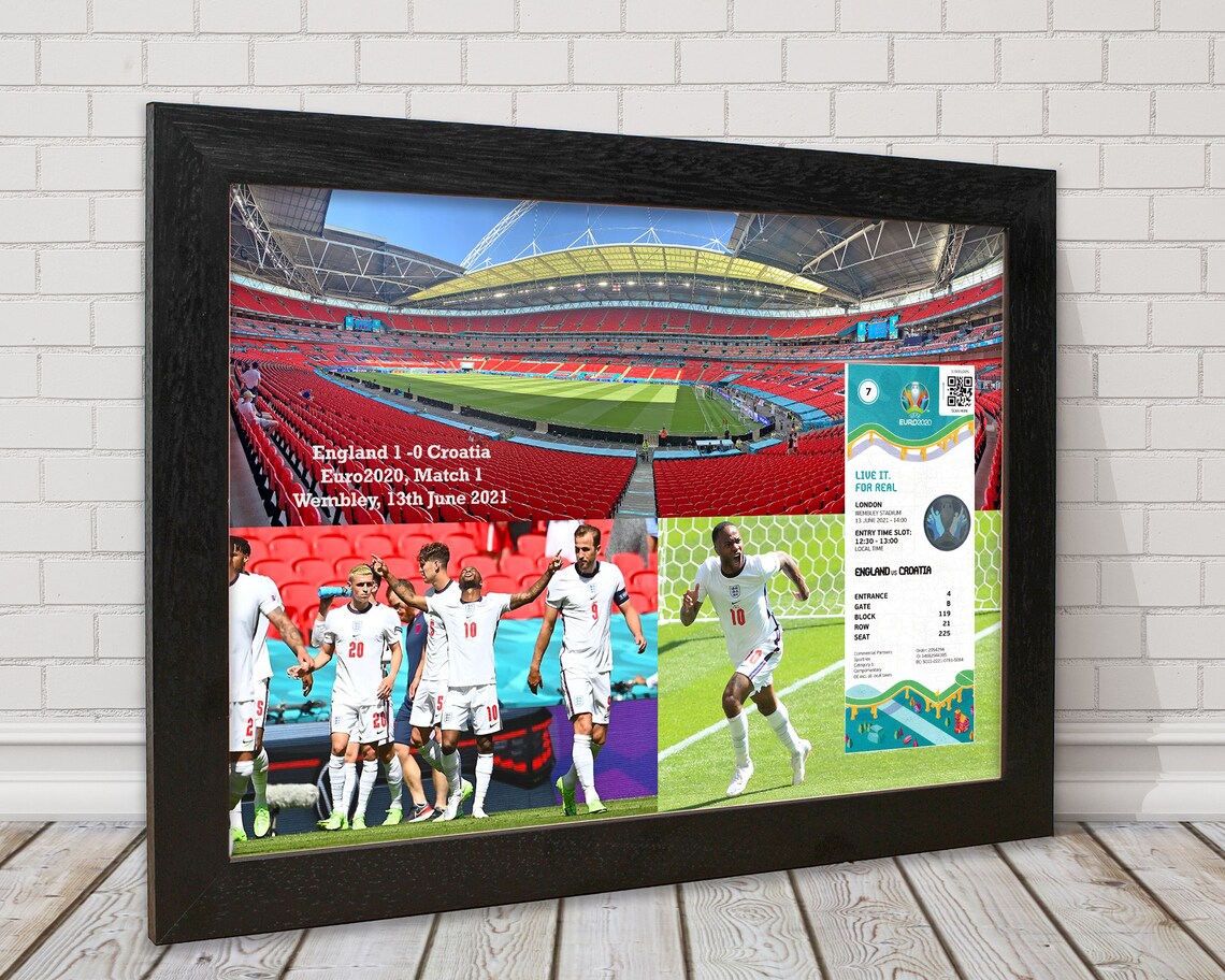 Euro2020 Ticket Frame A3 Frame Frame Your Own Ticket From Etsy UK