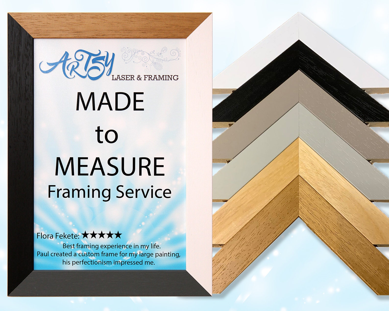 Custom Frames Made to Measure Frames Buckingham Range IMPORTANT Sizes