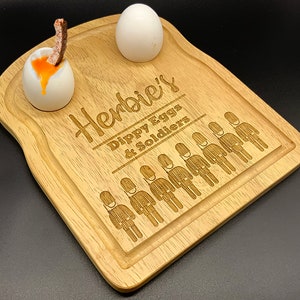 Personalised egg and soldiers board, perfect gift idea and making breakfast fun. Ideal gift for Mothers & Fathers Day, Birthday, Easter