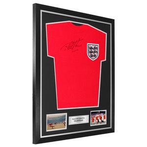 DIY football shirt frame, complete with 2 photo apertures and a metal textbox image 3