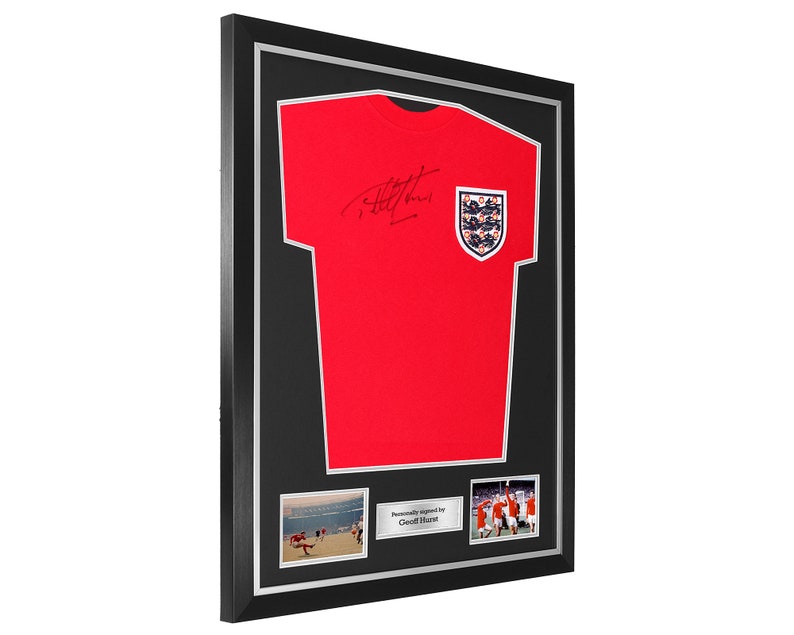 DIY football shirt frame, complete with 2 photo apertures and a metal textbox image 3