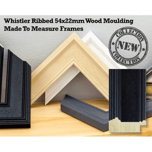 Made To Measure Frames - Whistler Range 54x22mm Ribbed  (IMPORTANT- Sizes are calculated on width + height x2 (PERIMETER) of artwork)