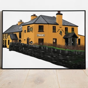 Irish Pub - The Blind Piper Pub, Caherdaniel, Co.Kerry, Irlandia ilustracja
