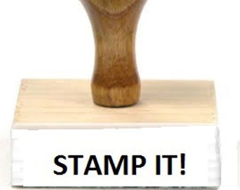 Your Artwork File On A Rubber Stamp!