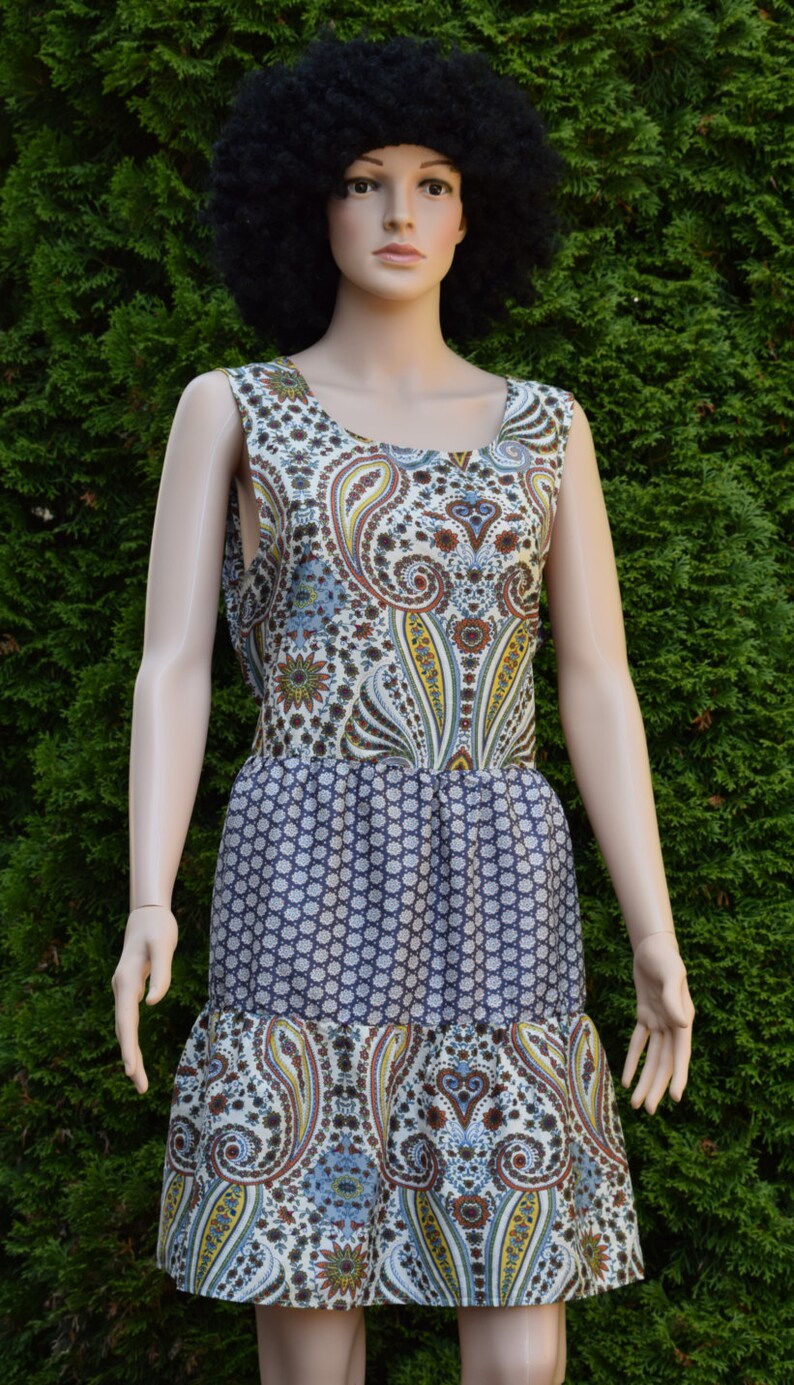 paisley print summer dress