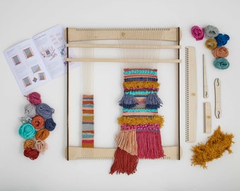 Weaving Loom and Tools with Yarn & Tote Bag!