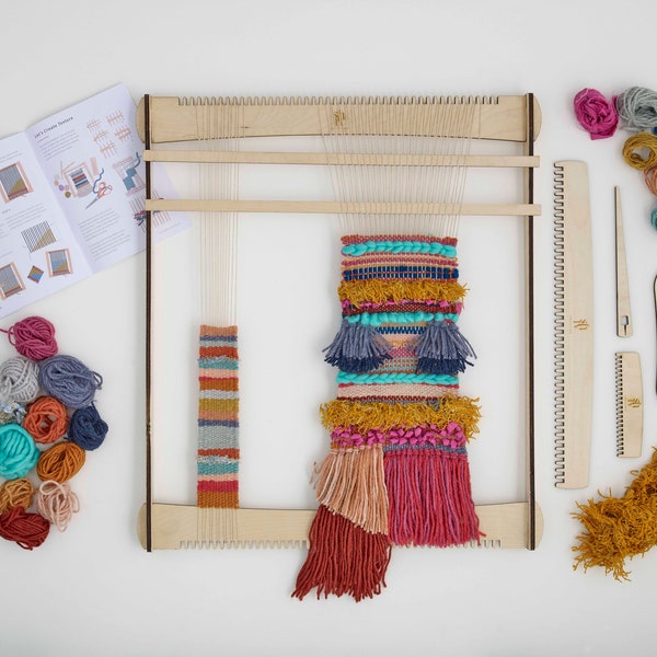 Weaving Loom and Tools with Yarn & Tote Bag!