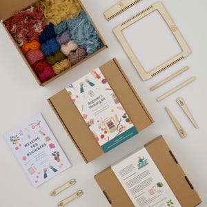 Beginners Weaving Loom Kit, Yarn & Instruction Booklet