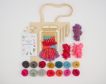 Beginners Weaving Loom Kit, Yarn & Instruction Booklet