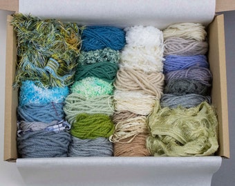 Confezione regalo con filato - Fibre di British Mill per tessitura, maglia e uncinetto