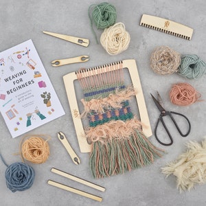Craft Kit - Weaving Frame Loom With Yarn & Tote Bag! Choose you own coloured yarns!
