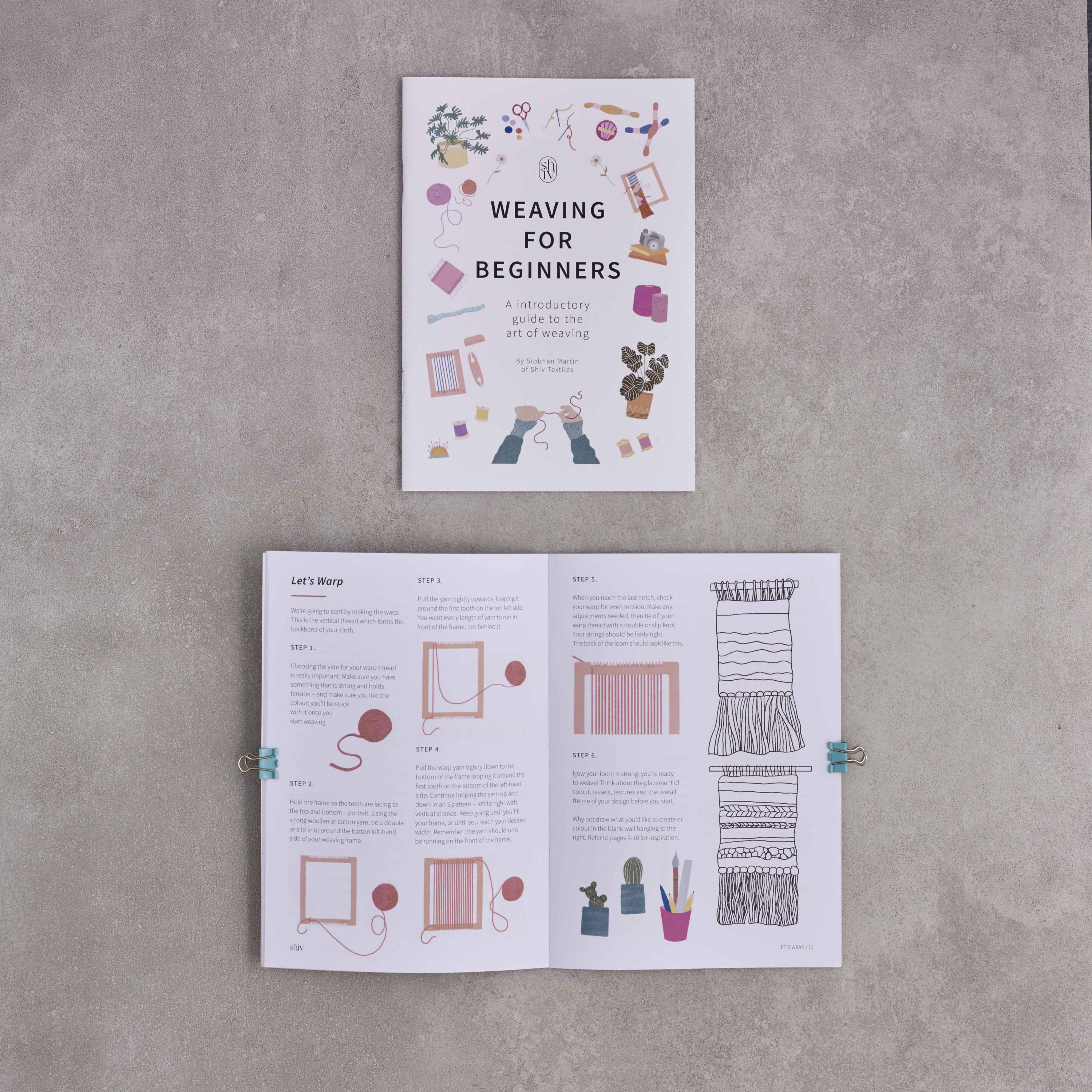 Weaving for Beginners Instruction Booklet A Introductory - Etsy