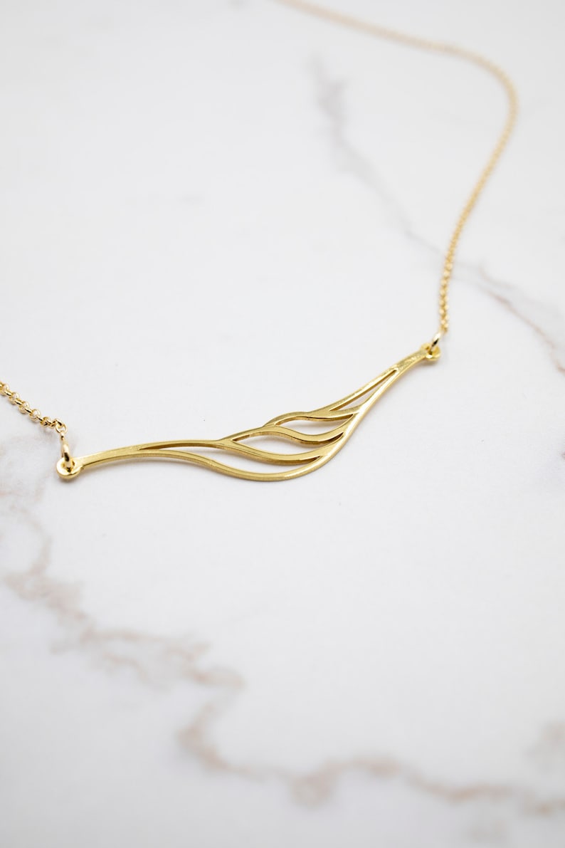 Delicate and elegant.A Perfect gift. GOLDPLATED Necklace Goldplated Silver 24k THIN CHRYSALIS