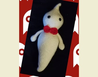 Crochet Ghost - Halloween, plush, knit, stuffed animal, ghostbuster, slimer, amigurumi