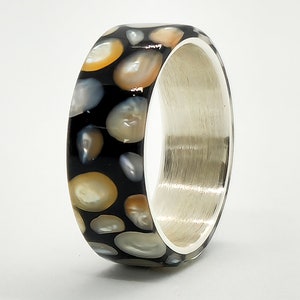 LUXE HAND Black Galaxy Pearl Ring image 1