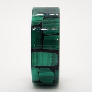LUXE HAND Black malachite silver ring image 6