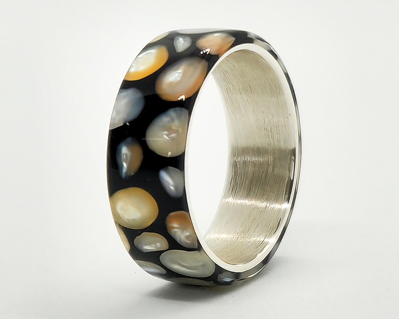 LUXE HAND Black Galaxy Pearl Ring image 8