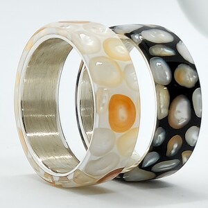 LUXE HAND Black Galaxy Pearl Ring image 2