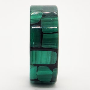 LUXE HAND Black malachite silver ring image 9