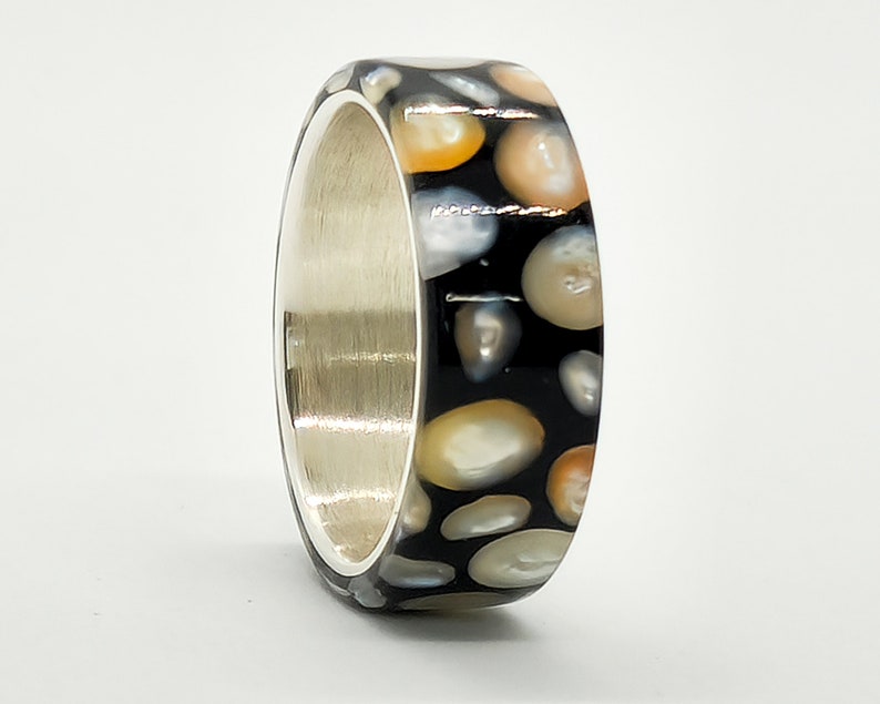 LUXE HAND Black Galaxy Pearl Ring image 5