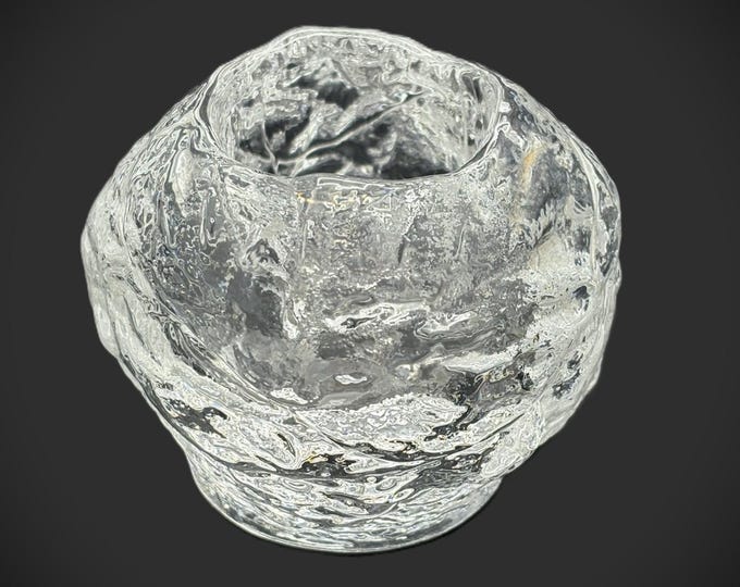 Featured listing image: Vintage Kosta Boda "Snowball" Mid Century Modern Crystal Votive | Ann Warff Scandinavian