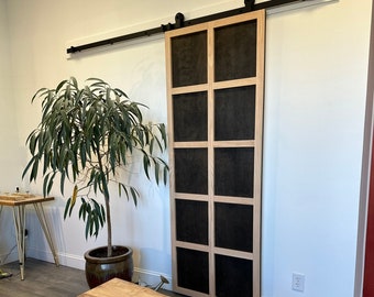 Modern Barn Doors – Any Size – Hardware + Header Included – Interior Sliding Doors - Mid Century – Fluted - Minimalist - Industrial