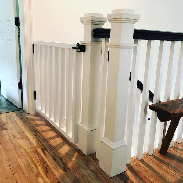 Puerta de madera personalizada para mascotas: moderna puerta de seguridad para bebés, hecha a medida