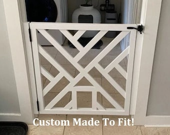 Geometric Gate Cat Door Pet Security Gate Modern Baby Gate Barn Door Pet Gate Reclaimed Wood Wooden Baby Gate Dog Gate Etsy