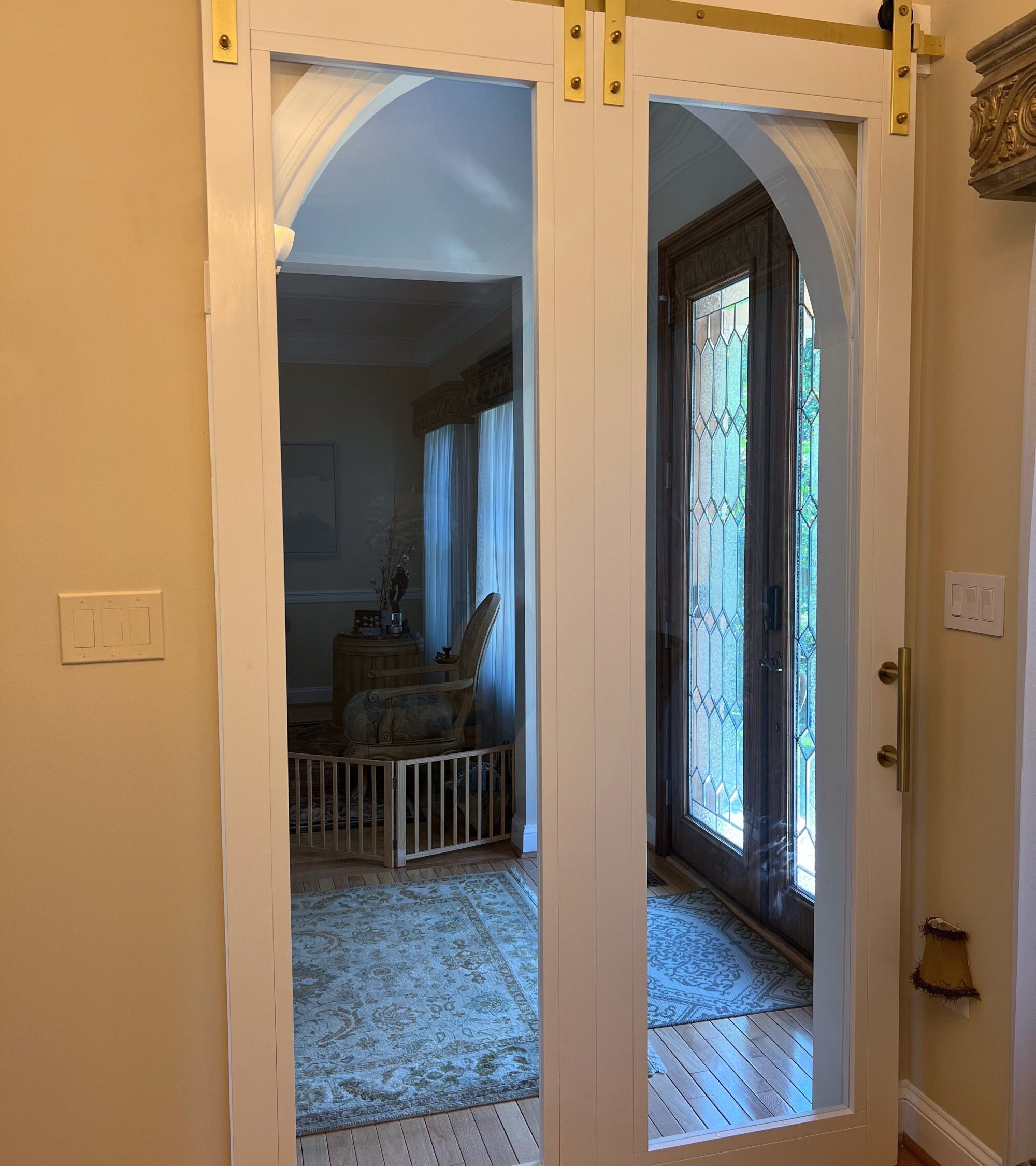 Custom Barn Doors - Interior Sliding Glass French Doors, Hardware Included
