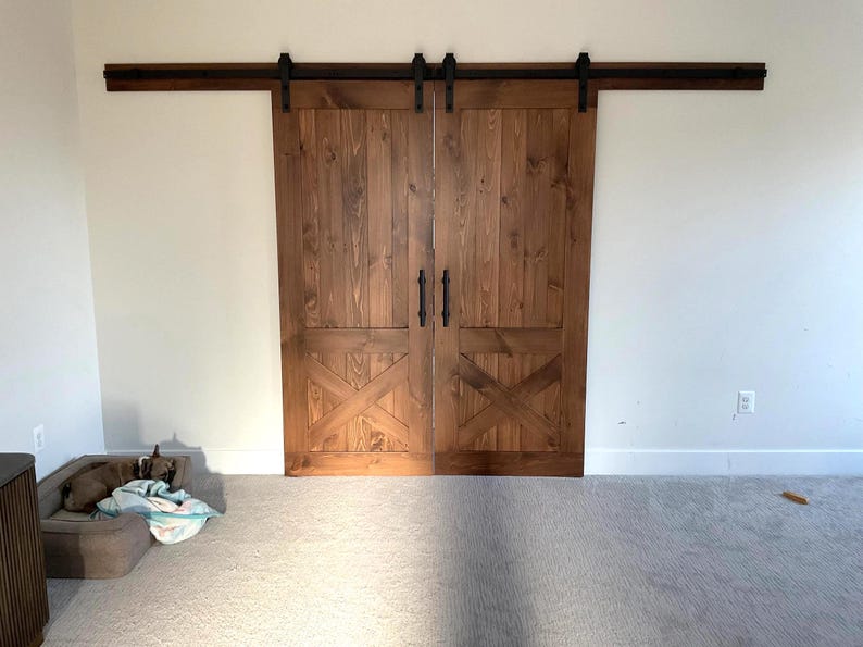 Custom Farmhouse Sliding Barn Door | Interior Wooden Door With Hardware ...